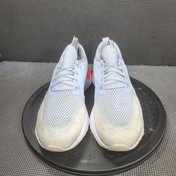 Nike Odyssey React Flyknit 2 Running Shoes Womens Sz 9 Powder Blue Trainers - Picture 2 of 8